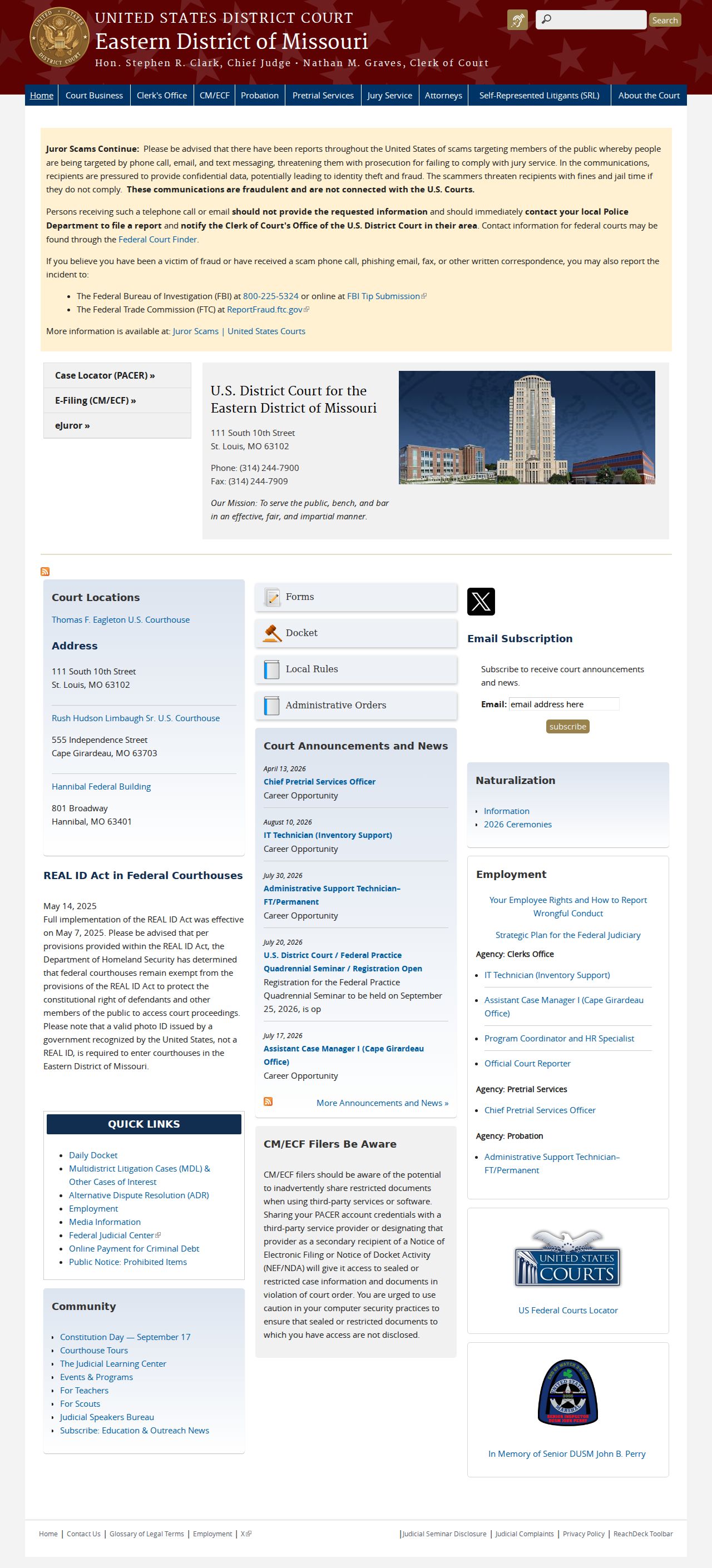 Wayne County court case records federal court gateway
