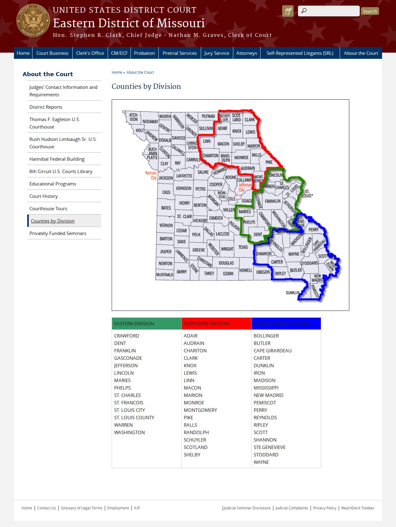 Wayne County court case records Eastern District division reference