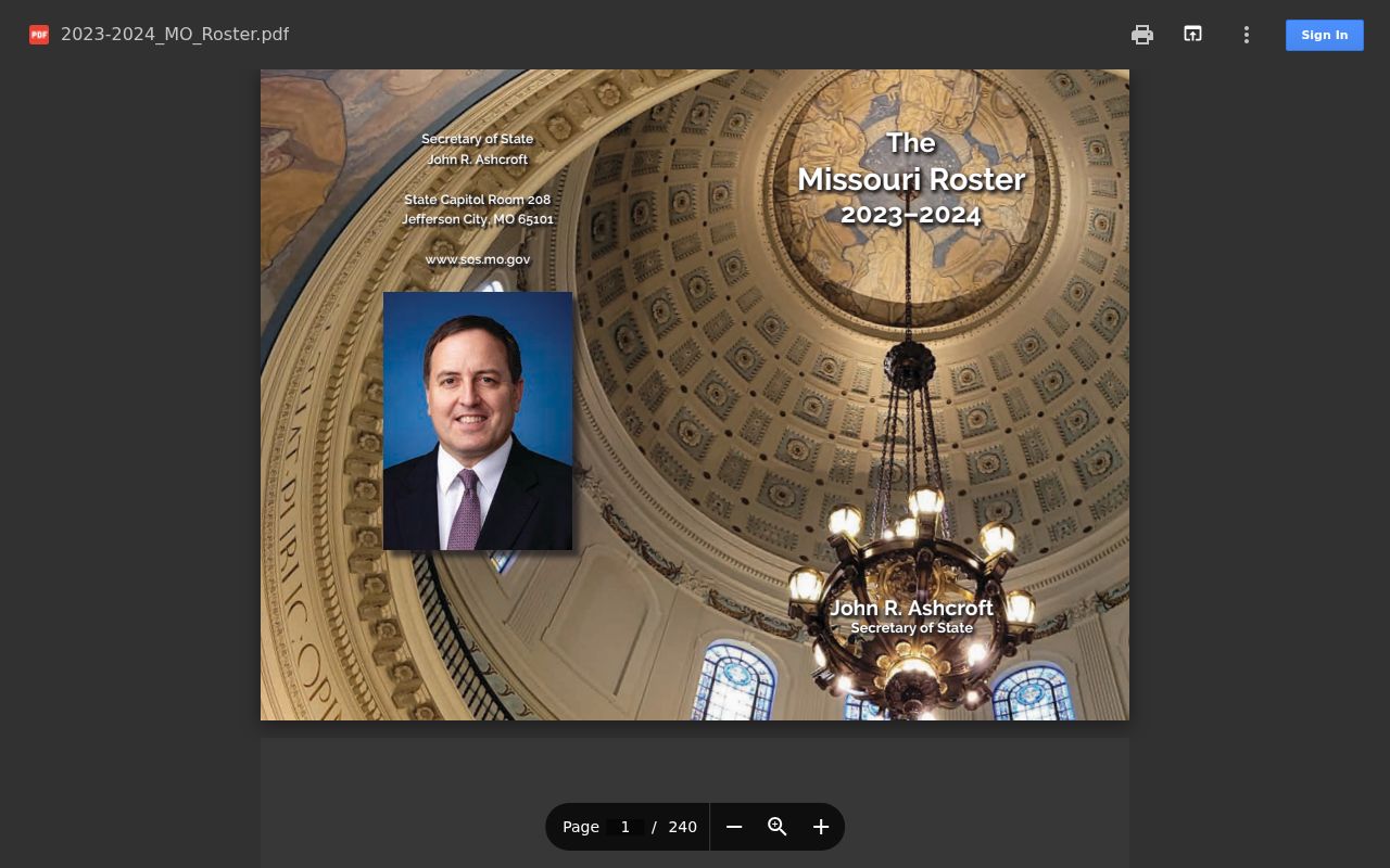 Piedmont court records source from Missouri state and local government roster